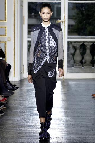 Chanel Iman at Paris Fashion Week 2011
