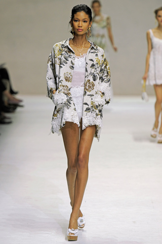 Chanel Iman 2010 Fashion Shoot For Dolce and Gabbana