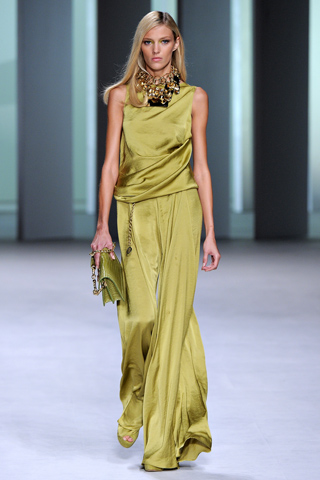 Anja Rubik In Elie Saab Spring Summer 2011