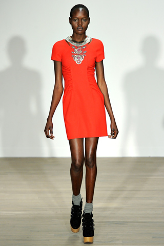 matthew williamson aw2011 lfw collection ajak deng