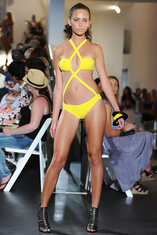 Red Carter Swim Collection At Mercedes Benz Fashion Week 2011