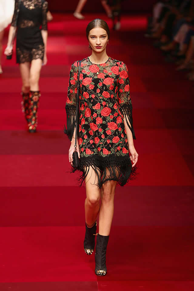 Dolce & Gabbana Milan Fashion Week S/S Latest 2015 Collection