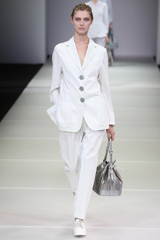 2015 Latest GIORGIO ARMANI S/S MILAN FASHION WEEK Collection