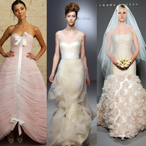 Pink Is 'In' Fall 2011 Bridal Trends