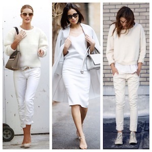 Head to Toe White Fashion Trend