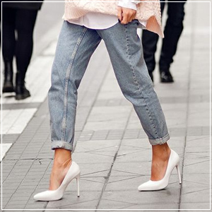 How to Wear White Heels
