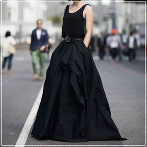 How to Wear and What to Wear with Long Skirts