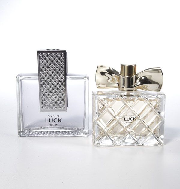 Avon's Luck for Her and Luck for Him fragrances.