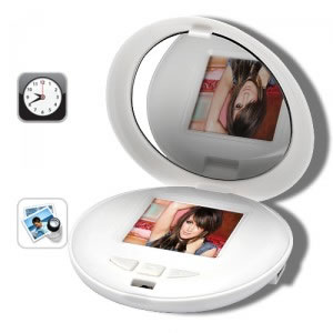 Pocket Mirror With Digital Photo Frame
