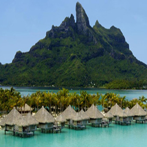 Celebrity vacation destinations - St. Regis Resort, Bora Bora, French Polynesia