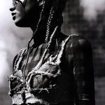 Abbey Lee Kershaw black white shoot