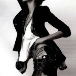 Abbey Lee Kershaw black white shoot