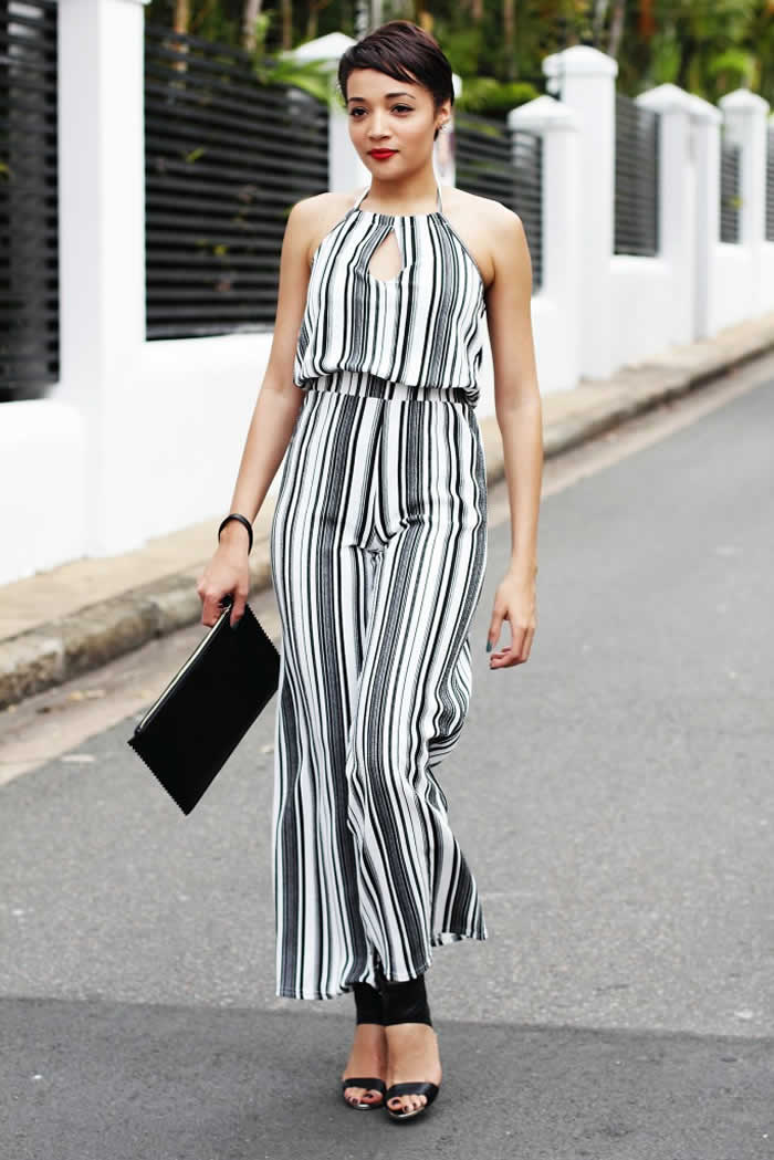 Jumpsuit + Clutch