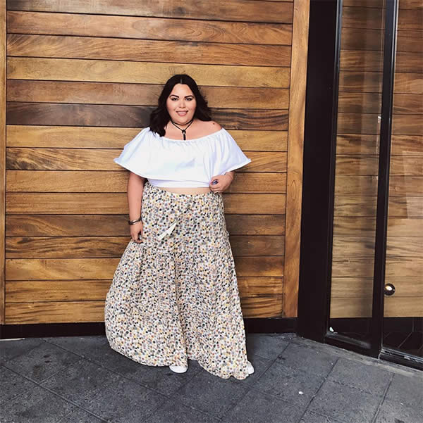 Pair a ruffled crop top with a maxi skirt for an easy, breezy summer outfit