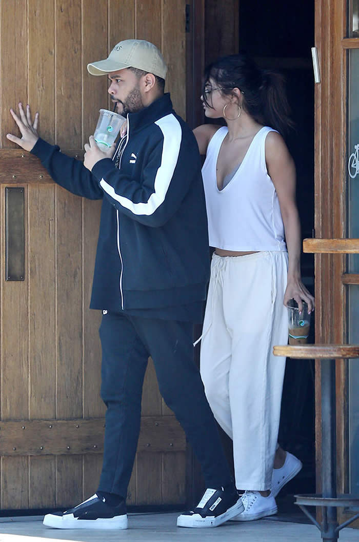 The Weeknd Jets Back From Headlining Lollapalooza Paris to Be With Birthday Girl Selena Gomez