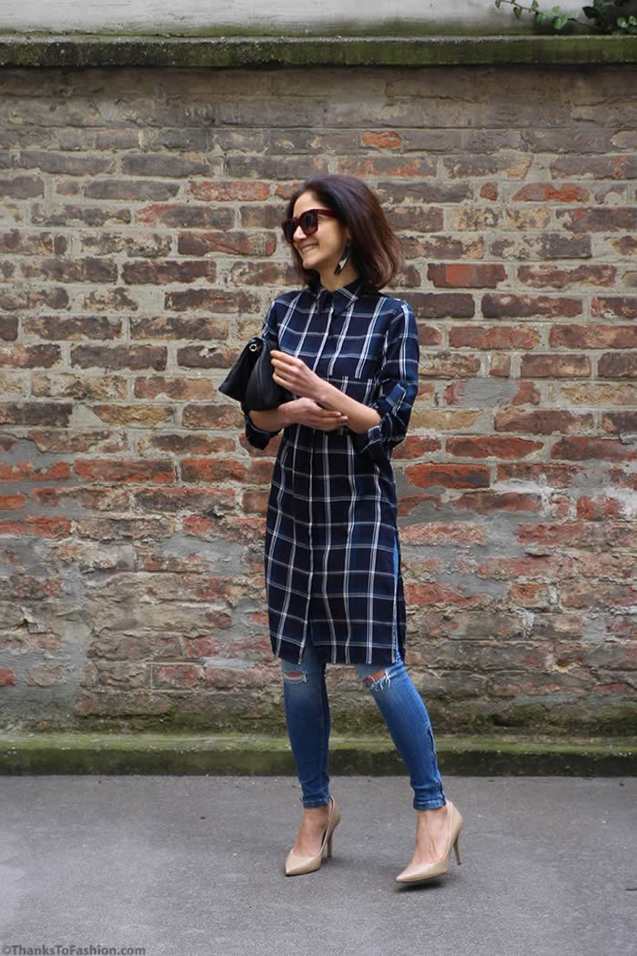 How to Wear Shirt Dresses with Pants, and Look So Trendy!