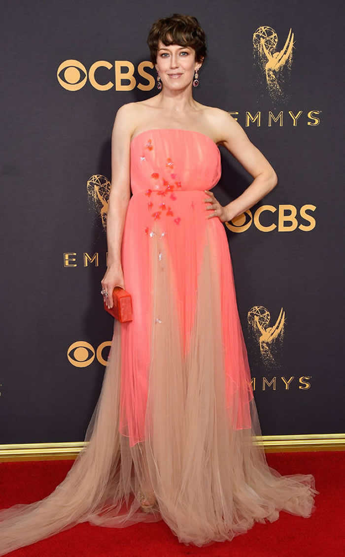 CARRIE COON Pink dress