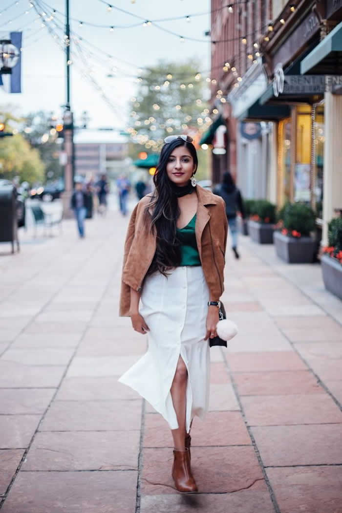 How To Style A Midi Skirt For Winter
