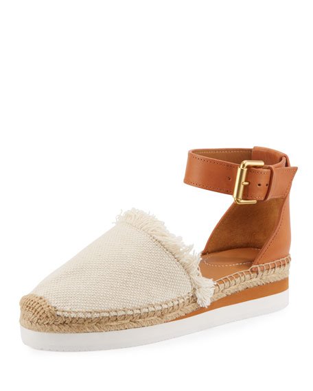 See by Chloe Glyn Canvas & Leather Espadrilles