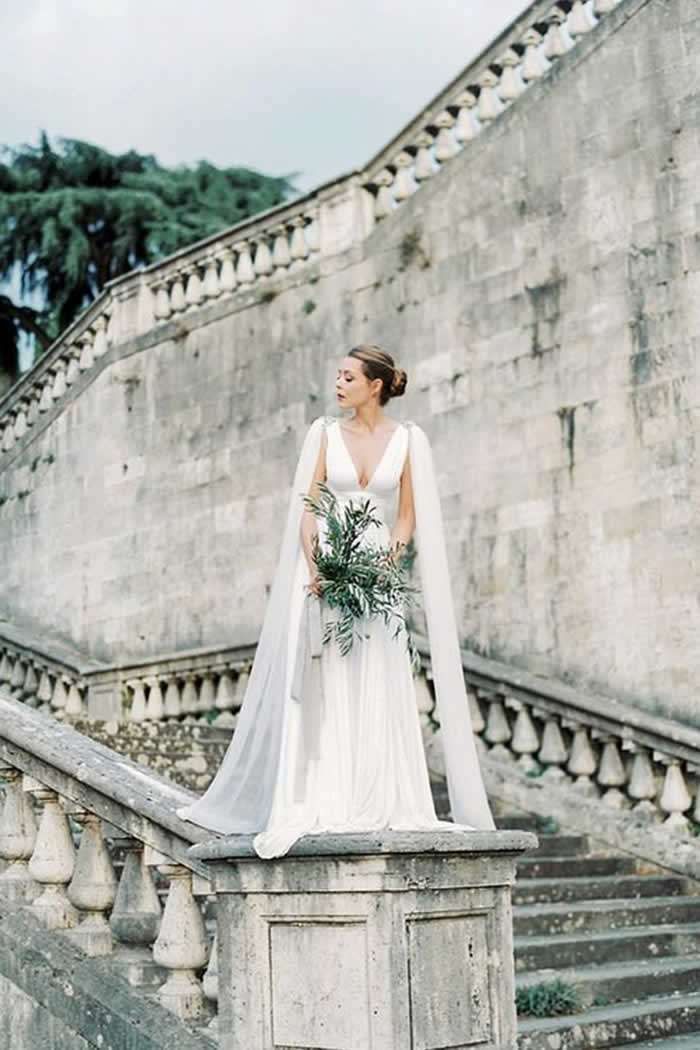 A Statement Trend: 15 Wedding Dresses with Capes