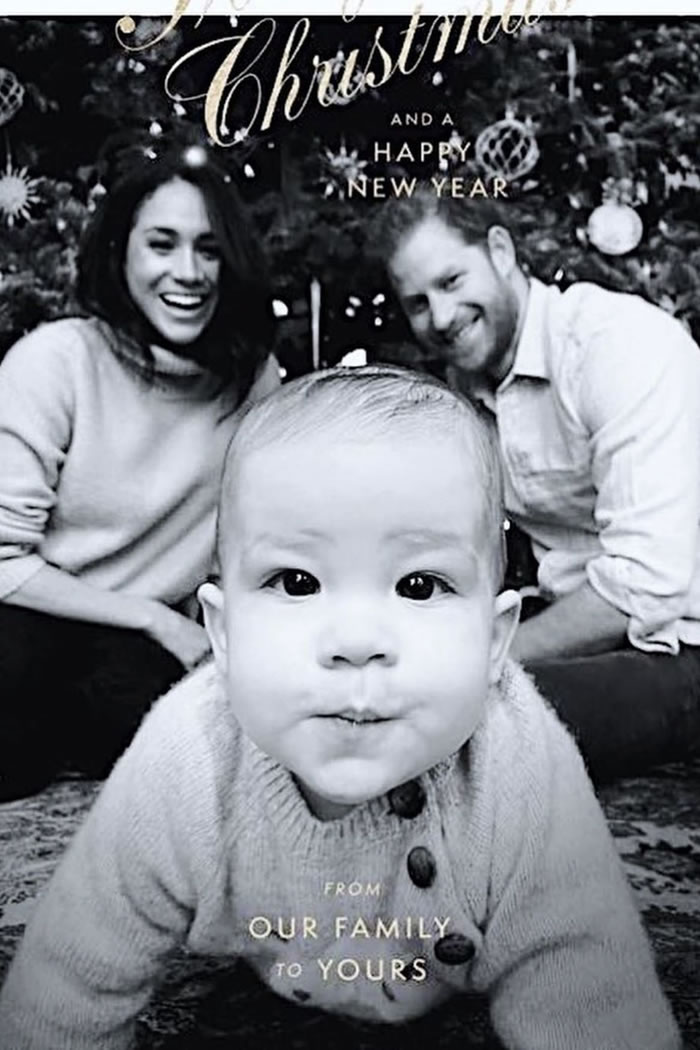 See Meghan Markle, Prince Harry, and Baby Archie's First Christmas Card