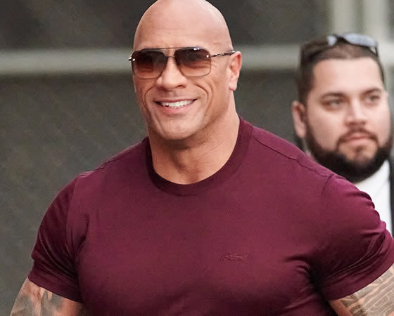 Dwayne Johnson shows off the large fish