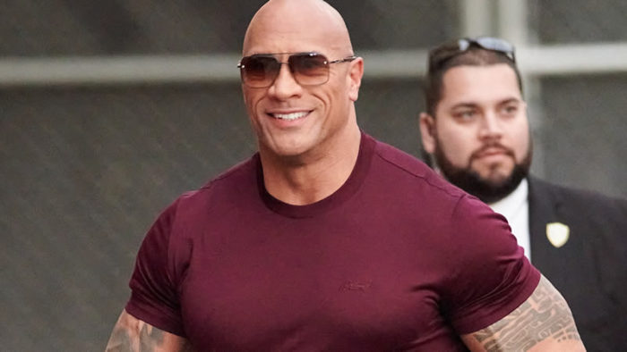 Dwayne Johnson shows off the large fish
