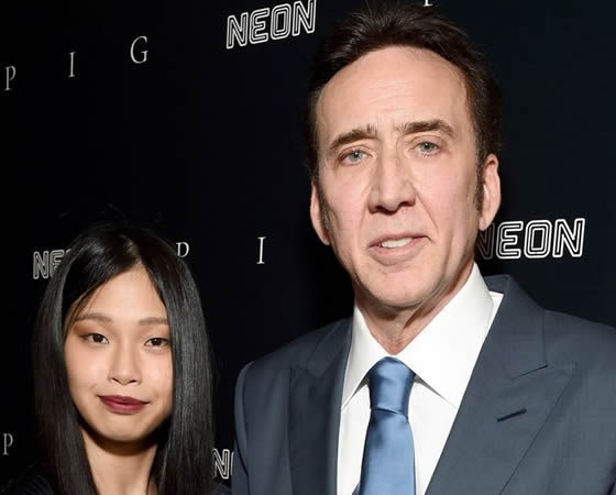 Nicolas Cage With WifeRiko Shibata