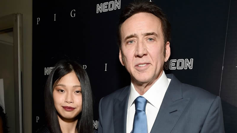 Nicolas Cage With WifeRiko Shibata