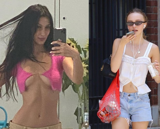 bella hadid and rose lily depp