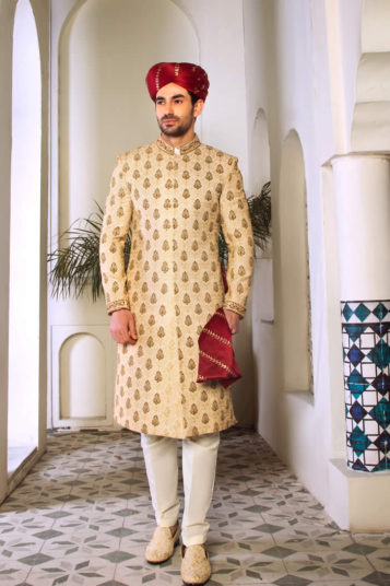 Golden Sherwani