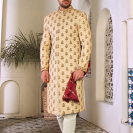 Golden Sherwani