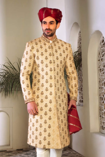 Golden Sherwani