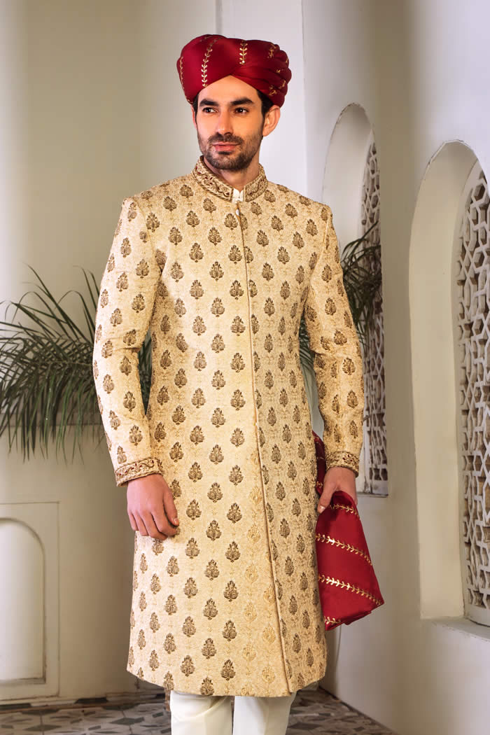 Golden Sherwani