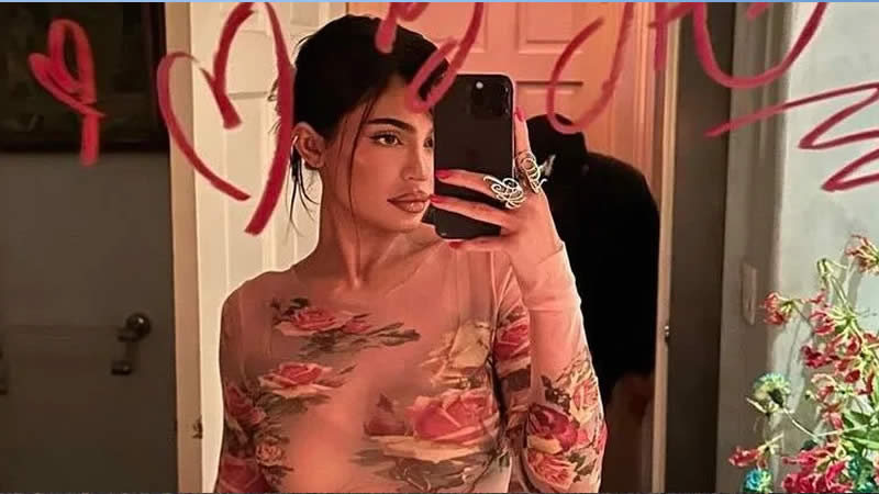Kylie Jenner See-Through Dress