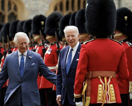 King Charles and Joe Biden