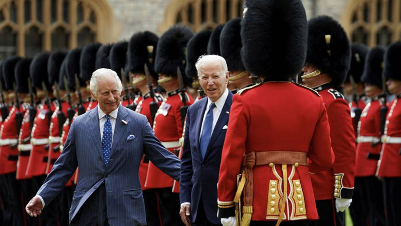 King Charles and Joe Biden