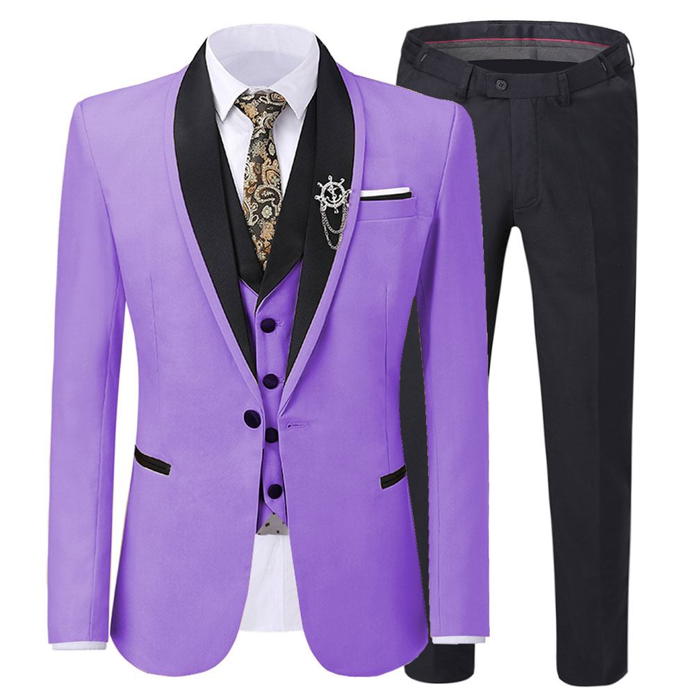 Black and Purple Tuxedo