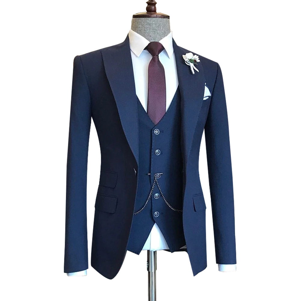 Stark Blue Suit 3 Piece Suit