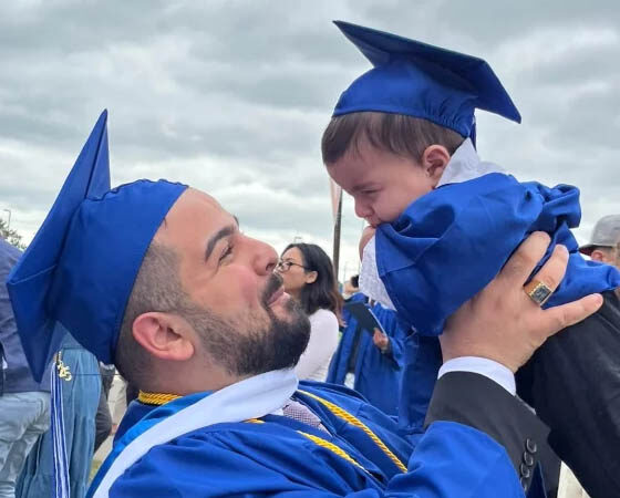 Jean Paul Al Arab and his son