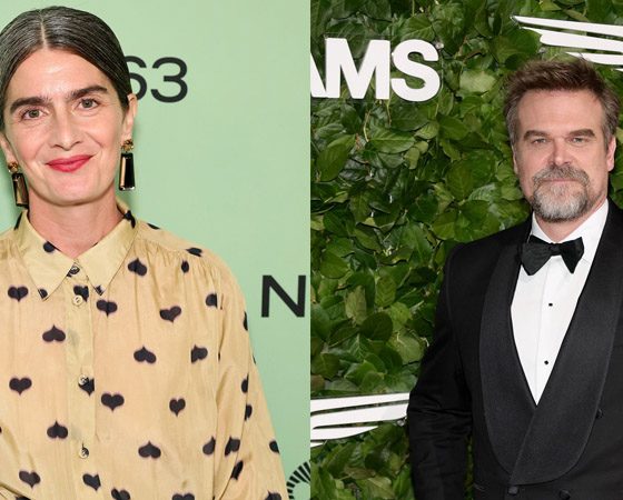 David Harbour and Gaby Hoffmann