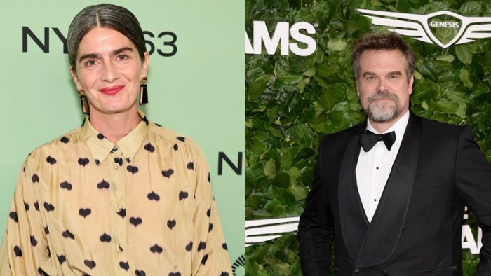 David Harbour and Gaby Hoffmann