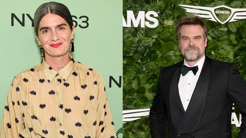 David Harbour and Gaby Hoffmann