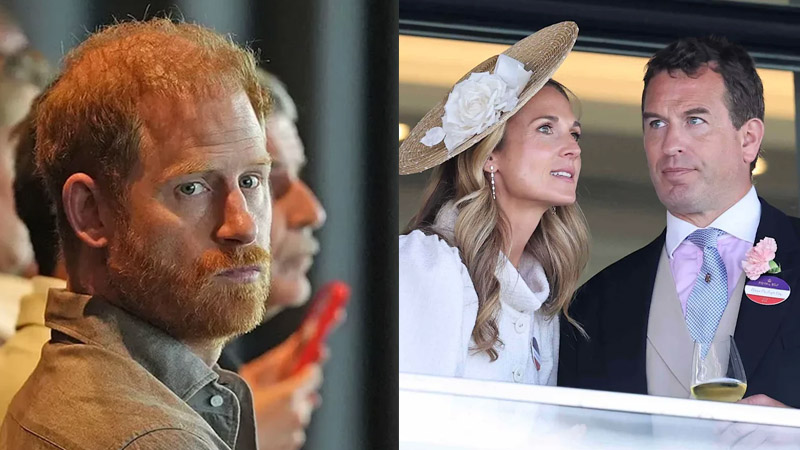 Prince Harry and Peter Phillips