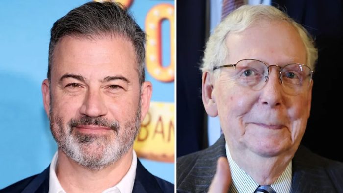 Jimmy Kimmel and Mitch McConnell